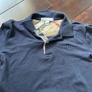 Boy’s Navy long sleeved Burberry Polo Shirt